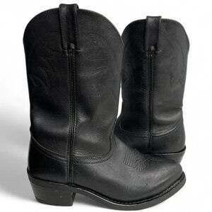 Durango Western Boots Trucker Black Oiled Leather TR750 Oil Resistant Men's 8 D